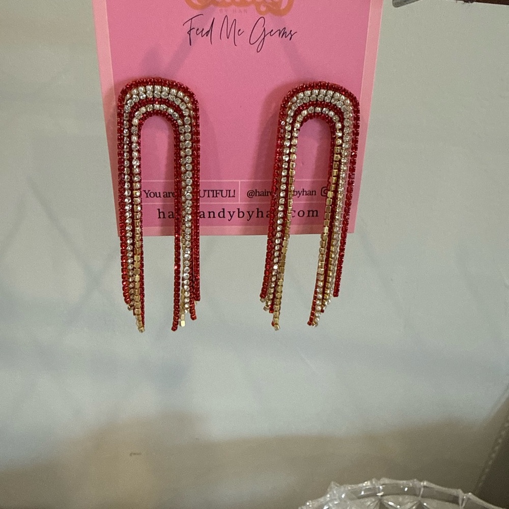 NEW Hair Candy by Crimson and Cream Earrings - Picture 3 of 5